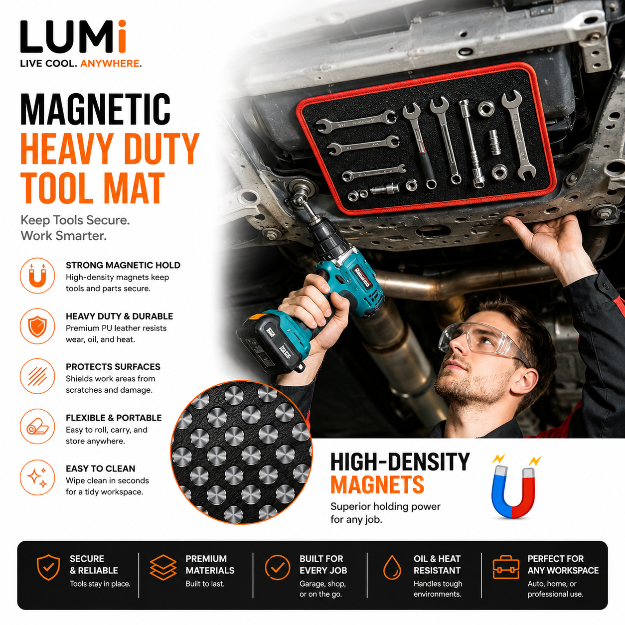 LUMI™ Magnetic Flex Heavy-duty Tool Pad