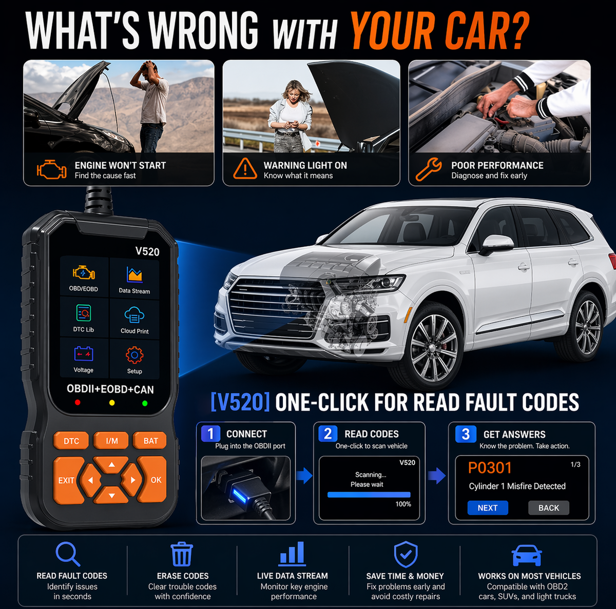 LUMi™ OBD2 Car Scanner