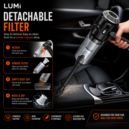 LUMI™ Portable Cordless Car Vacuum